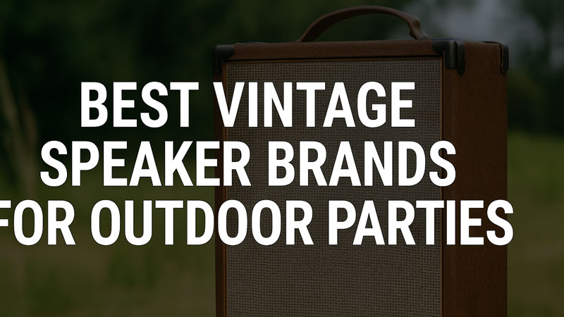 Best Vintage Speaker Brands for Outdoor Parties