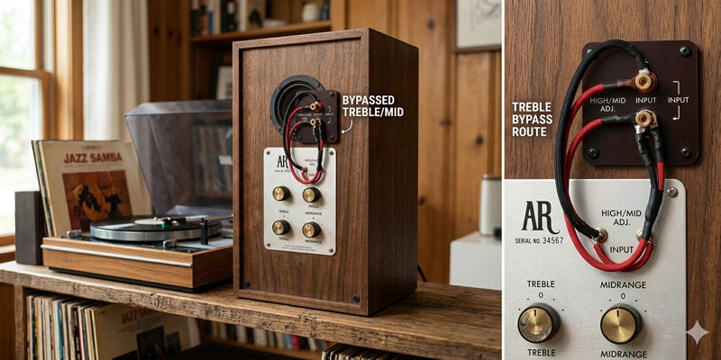 How to Bypass Treble Adjustment on Vintage Speakers