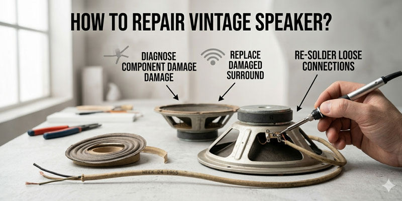 How to Repair Vintage Speaker